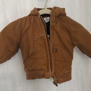 Kids Carhartt Brown Hooded Jacket